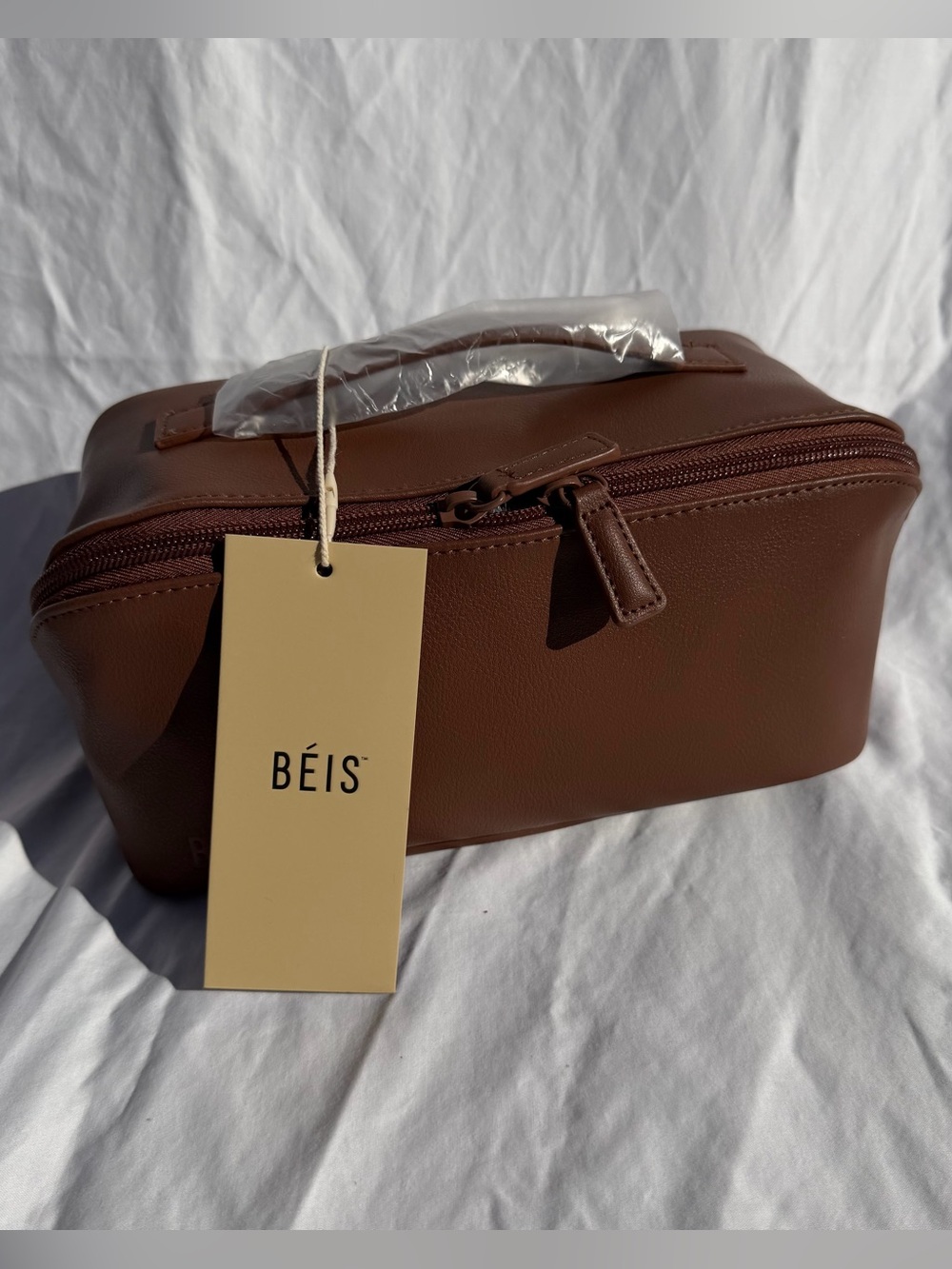 BEIS essential toiletry kit maple NWT